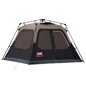 Coleman 4-Person Cabin Camping Tent w/Instant Setup - Black