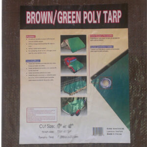 REVERSIBLE BRN/GRN TARP 6X8