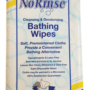 NO-RINSE BATHING WIPES (8 PK)