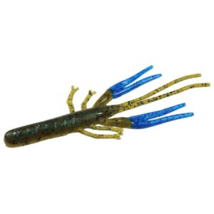 Zoom Big Critter Craw 4.5in 10-bag Green Pumpkin Blue-Blue