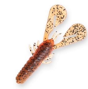 Z-MAN Turbo CrawZ 4in Green Pumpkin-Orange 6pk