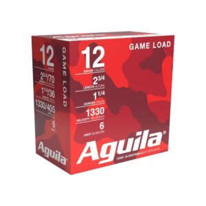 Aguila High Velocity Field Shotshells 12 ga 2-3-4" 1-1-4oz 1330 fps #6 25-ct