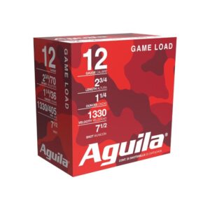 Aguila High Velocity Field Shotshells 12 ga 2-3-4" 1-1-4oz 1330 fps #7.5 25-ct