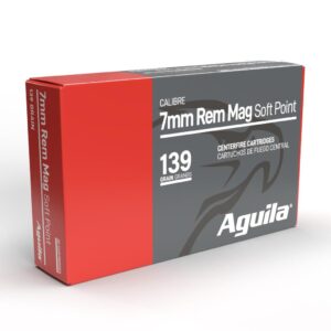 Aguila Rifle Ammunition 7mm Rem Mag 139 gr SP 3140 fps 20-ct