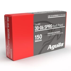 Aguila Rifle Ammunition 30-06 Sprg 60gr SP 2900 fps 20-ct