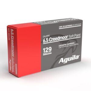 Aguila Rifle Ammunition 6.5 Creedmoor 129gr SP 2810 fps 20-ct