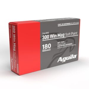 Aguila Rifle Ammunition 300 Win Mag 180gr SP 2950 fps 20-ct
