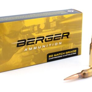 Berger Target Rigfle Ammunition 6.5 Creedmoor 144 gr LRHT 2830 fps 20-ct