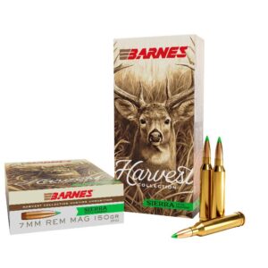 Barnes Harvest Sierra Tipped GameKing Ammunition 7mm Rem Mag 150gr PT 3000 fps 20-ct