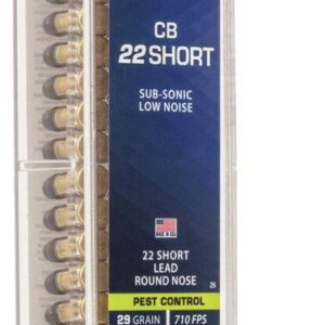 CCI CB Rimfire Ammunition .22 Short 29 gr LRN 710 fps 100-ct