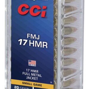CCI FMJ Rimfire Ammunition .17 HMR 20 gr FMJ 2375 fps 50-ct
