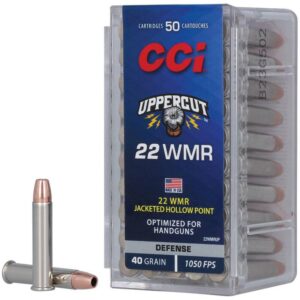 CCI Uppercut Rimfire Ammunition .22 WMR 40gr JHP 1050 fps 50-ct