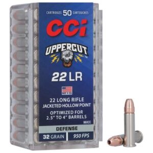 CCI Uppercut Rimfire Ammunition .22 LR 32gr HP 950 fps 50-ct