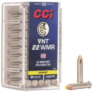 CCI Varmint Rimfire Ammunition .22 WMR 30 gr VNT 2200 fps 50-ct