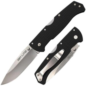 Cold Steel Air Lite Lockback Knife Drop Point 3-1-2" Blade Black G-10