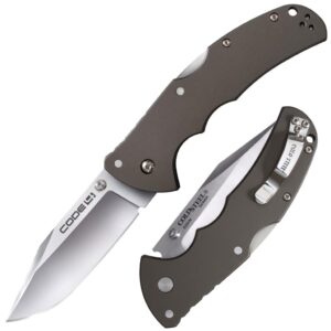 Cold Steel Code-4 Clip Point Lockback Knife  - 3-1-2" Blade Satin