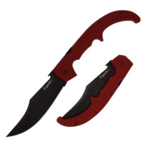 Cold Steel Espada XL Folding Knife 7-1-2" Clip Point Blade Ruby Red