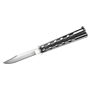 Cold Steel Arc Angel Balisong Knife 4-1-2" Clip Point Blade Silver