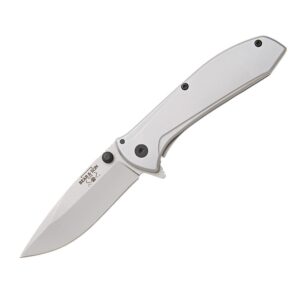 Bear & Son Framelock Assisted Opener Folding Knife 2-7-8" Drop Point Blade Stainless Steel