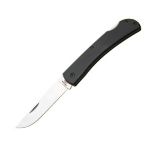 Bear & Son Large Locking Farmhand Folding Knife 3-5-8" Drop Point Blade Black with Clip