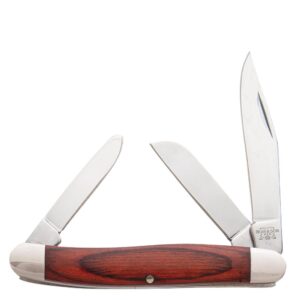 Bear & Son Midsize Stockman Folding Knife 2-3-8" Clip Point Blade Rosewood