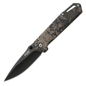 Bear & Son Brisk 3.0 Medium Folding Knife 2-7-8" Drop Point Blade TrueTimber Strata Camo