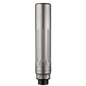 Dead Air Nomad-LTi XC Silencer w-Xeno Adapter - 7.62mm 9.30 (Cal) Silver w-DA124 Omni Brake
