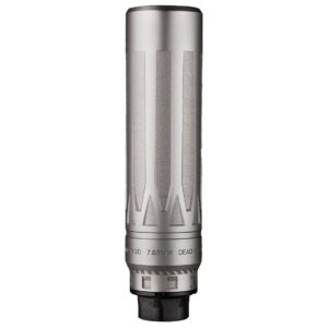 Dead Air Nomad-Ti XC Silencer w-Direct Thread 5-8-24 HUB Mount 7.62mm(.30 Cal) Silver