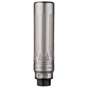 Dead Air Nomad-Ti XC Silencer w-Xeno Adapter -7.62mm 9.30 (Cal) Silver w-DA124 Omni Brake
