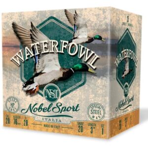 Nobel Sport Steel Waterfowl 20 Shotshells 20ga 1oz 3" 1450 fps #4 25-ct