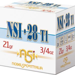 Nobel NSI 28T1 Shotshell 28 ga 2-3-4" 3-4 oz 1300 fps #7.5 25-ct