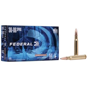 Federal Power-Shok Rifle Ammunition .30-06 Sprg 150 gr SP 2910 fps - 20-box