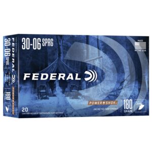 Federal Power-Shok Rifle Ammunition .30-06 Sprg 180 gr SP 2700 fps - 20-box