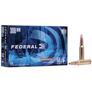 Federal Power-Shok Rifle Ammunition .308 Win 150 gr SP 2820 fps - 20-box