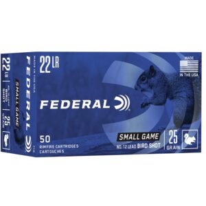 Federal Game-Shok Rimfire Ammunition .22 LR 25 gr #12 Bird Shot 50-box