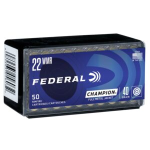 Federal Champion Rimfire Ammunition .22 WMR 40 gr FMJ 50-ct