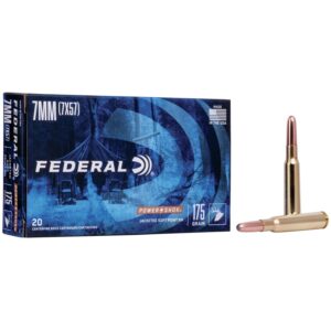 Federal Power-Shok Rifle Ammunition 7mm Mauser 175 gr RNSP 2390 fps - 20-box