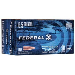 Federal American Eagle Varmint & Predator Rifle Ammunition 6.5 Grendel 90 gr JHP 50-ct