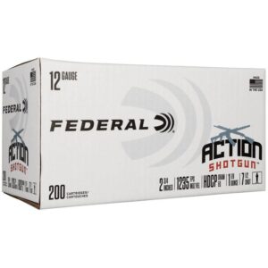 Federal Action Shotgun Shotshells 12ga 2-3-4 1-1-8oz 1235 fps #7.5 200-ct (Case)