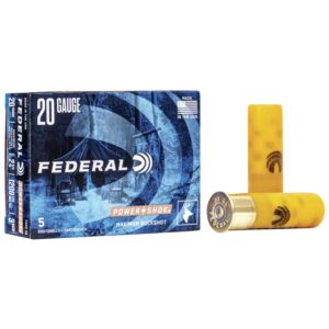 Federal Power-Shok Buckshot 20 ga 2 3-4" MAX 20 plts #3B 1200 fps - 5-box