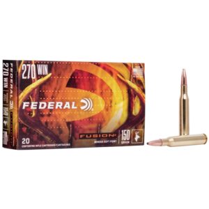 Federal Fusion Rifle Ammunition .270 Win 150 gr BTSP 2850 fps - 20-box