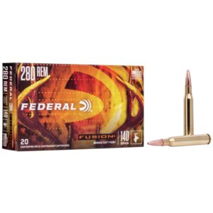 Federal Fusion Rifle Ammunition .280 Rem 140 gr BTSP 2990 fps - 20-ct