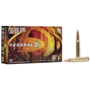 Federal Fusion Rifle Ammunition .30-06 Sprg 150 gr BTSP 2790 fps - 20-box