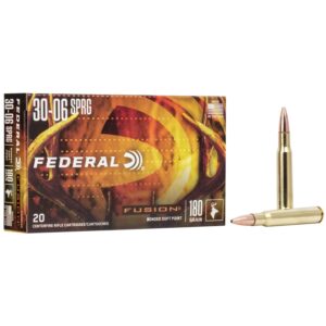 Federal Fusion Rifle Ammunition .30-06 Sprg 180 gr BTSP 2700 fps - 20-box