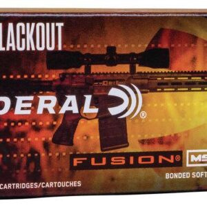 Federal Fusion MSR Rifle Ammunition .300 Blackout 150 gr SP 1900 fps 20-ct
