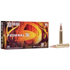 Federal Fusion Rifle Ammunition  .300 Win. Magnum 180gr Fusion 20-Box