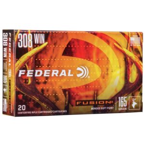 Federal Fusion Rifle Ammunition .308 Win 165 gr BTSP 2700 fps - 20-box