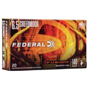 Federal Fusion Rifle Ammunition 6.5 Creedmoor 140 gr. BTSP Fusion 20-ct
