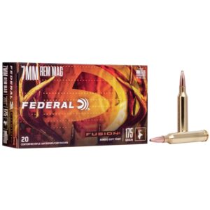 Federal Fusion Rifle Ammunition 7mm Rem Mag 175 gr BTSP 2760 fps - 20-box