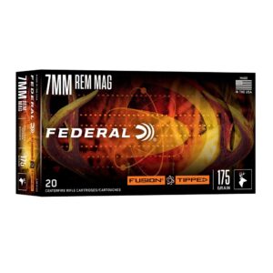 Federal Fusion Tipped Rifle Ammunition 7mm Rem Mag 175gr PT 2860 fps 20-ct